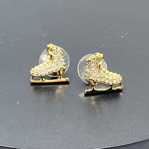 Kate Spade New York Small Pave Snow Day‎ Ice Skate Stud Earrings